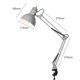 thumbnail image 5 of Lámpara de escritorio de metal sólido gris brillante con clip en C ajustable, brazo flexible que alcanza 18 pulgadas para una iluminación dirigida, diseñada como un elemento esencial moderno para uso, 5 of 5