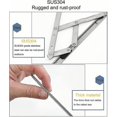 thumbnail image 2 of Window Hinge, Casement Window Hinge, Window Brace, Window Latch, Window Bracket, Friction Brace Hinge, Stainless Steel, Sus304, 12 Inch (1 Pair), 2 of 5