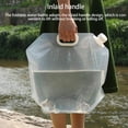thumbnail image 3 of Unatoiry Water Bag Portable Storage Jug Convenient Waters Bottle with Inlaid Handle Collapsible Water Container for Travel 15L 1Set, 3 of 6