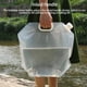 thumbnail image 5 of Soidarity Bolsa de agua plegable de 5/10/15L, jarra de almacenamiento, botella de agua de buen sellado con asa incrustada, contenedor de agua plegable de Kits de desorden para acampar 15L Soidarity OD001095-03, 5 of 6