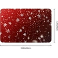 thumbnail image 3 of Bath Mat Snowflake Red Christmas Winter Bathroom Rug Non Slip for Shower Soft Memory Foam 15.7 x 23.6 Inch Small Carpet Floor Runner Washable, 3 of 6