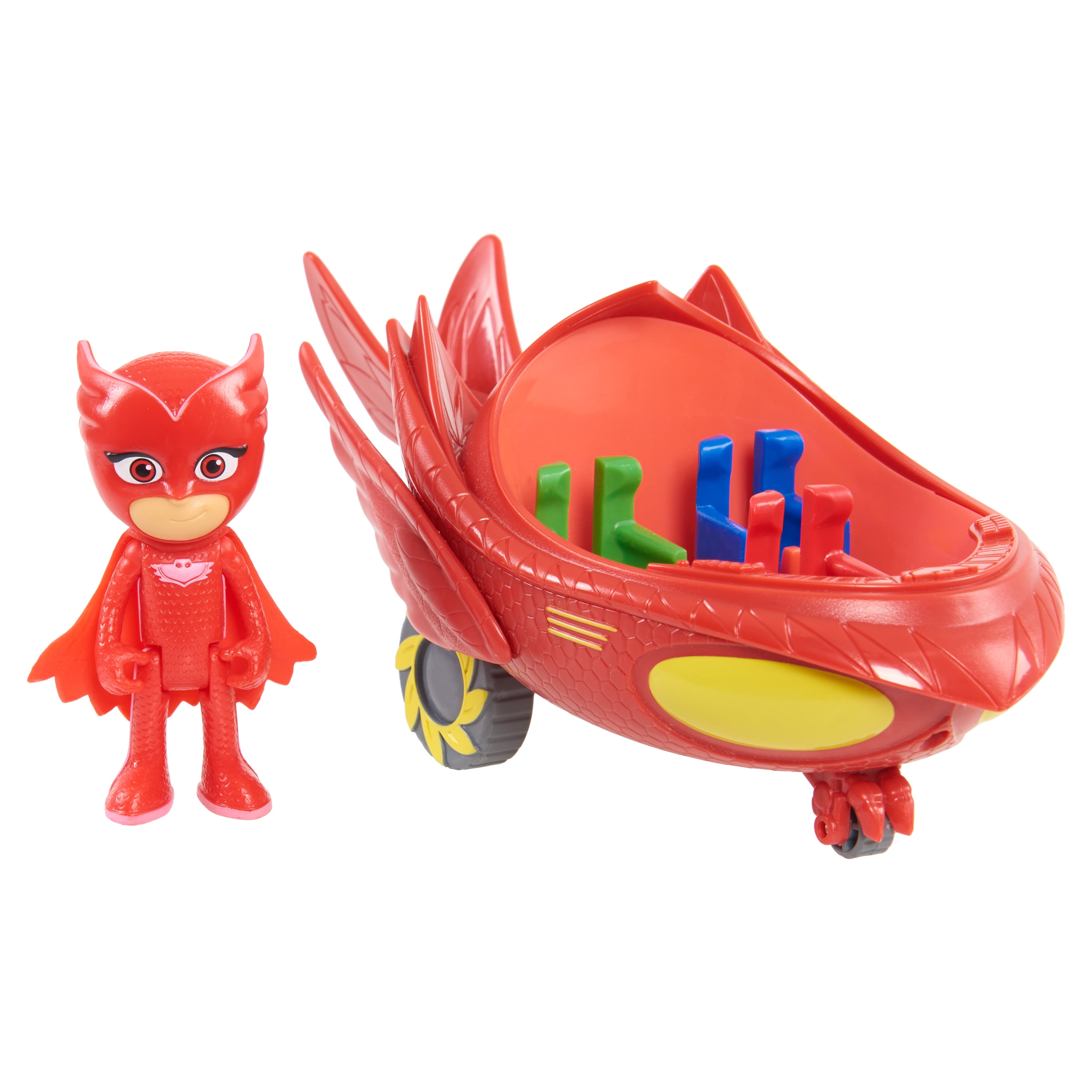 Red Owl Glider PJ Masks Car PJMask Rev N Rumblers Owlglider Vehicle Toy