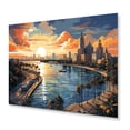 thumbnail image 2 of Designart "Sunshines State Miami Tropical Vibes II" Florida Metal Wall Art, 2 of 5