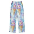 thumbnail image 2 of FORMRS Kids Pajama Pants with Pockets Size 13-14Y Boys Lounge Sleep Bottoms, Watercolor Ice Cream Pattern, 2 of 8