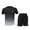 Gray#2026 summer outfits-37, variant on Men's 2 Piece Athletic Set Quick Dry Mesh Short Sleeve Graphic Tees and Workout Shorts Running Gym Tracksuit Gray XL
