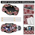 thumbnail image 4 of Boho Womens Gym Tote Duffle Bag with Wet Pocket & Shoe Compartment, Checkered Travel Duffel Bag Overnight Weekender Hospital Tote Mens Workout Carry on Bag with Luggage Sleeve, 4 of 6