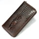 thumbnail image 2 of Cartera larga para hombre de piel auténtica con estampado de cocodrilo, tarjetero para negocios, cartera de mano de piel de vaca de capa superior para hombre, 2 of 4