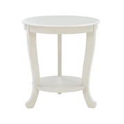 Aubert Accent Side Table, White