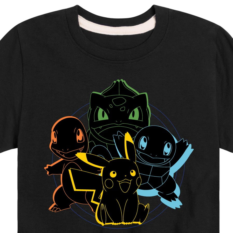 The Starters Pokemon Black Washed Vintage Tee – Yokaiave