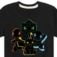thumbnail image 3 of Pokémon - Starter Pokémon Outline - Youth Short Sleeve Graphic T-Shirt, 3 of 5