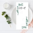 thumbnail image 2 of Koyal Wholesale Silver Dollar Eucalyptus Printable Wedding Paper Menu Cards for DIY Printer, Pack of 52, 2 of 5