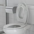 thumbnail image 4 of TROPOW Toilet Seat, Elongated Toilet Seat with Toddler Seat Built in, Potty Training Toilet Seat Elongated Fits Both Adult and Child, with Soft Close, Never Loosen, Easy Install and clean - White, 4 of 7