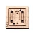 thumbnail image 2 of Plantillas de troquelado de material cuero para manualidades, plantilla de hueco, herramienta de perforación de bricolaje, joyería, artesanía en cuero, Sunnimix Troqueles de corte, 2 of 8
