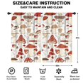 thumbnail image 2 of Blackout Kids Curtains,Red Mushroom Plant White Pattern Childrens Insulated Curtains Set Of 2,Bedroom Essentials,Toddler Room Decor 52"x84", 2 of 5