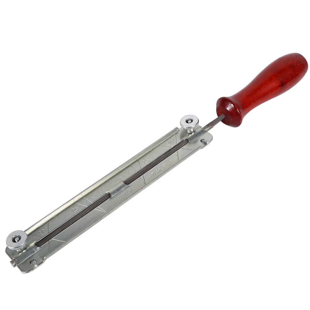 Chainsaw Sharpening Kit, Holder Guide Chainsaw File Holder, With Wooden Holder Tool For Chainsaw