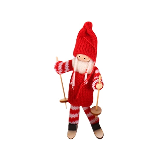 VerPetridure Christmas Decoration Supplies Creative Christmas ornaments Ski Doll Doll Christmas Tree Pendant Mini Doll Ski Doll Cute Christmas Tree Ornaments Holiday Decoration Christmas Gift