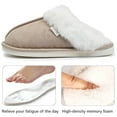 thumbnail image 3 of Northblanc Slippers for Women Comfortable Memory Foam Soft Fleece Lining Slip on House Shoes Indoor/Outdoor, 3 of 9