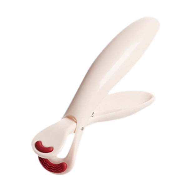 Pinza antiescaldaduras para sartenes, pinza para platos, antiescaldaduras, antideslizante, ergonómica, para ollas y sartenes blanco