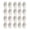 A002- White, variant on Heavy Duty Casters, Casters for Furniture Legs, Ball Bearing Swivel, Side Mount Casters, 20 Pack 1.75X0.5 Inch Compact Swivel Wheels for Smooth Quiet Movement of Small Equipment,