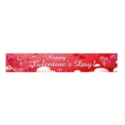 Toteaglile Valentine's Day Banner Holiday Party Decoration Hanging Background Cloth Banner