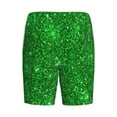 thumbnail image 5 of Fotbe Green Glitter Pajama Shorts for Men, Men's Pajama Bottoms, Sleepwear,Short Pajama Pants-X-Large, 5 of 9