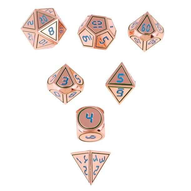 14mm Dados Poliédricos Metálicos Prop Acces para de (7 Unids) C