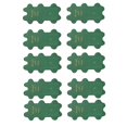 thumbnail image 3 of Kearding 10 piezas de elevadores de asiento de inodoro, asas de asiento de inodoro verde oscuro, elevadores de tapa de inodoro higiénicos seguros como Juegos de accesorios de baño Kearding HA015220-00, 3 of 6