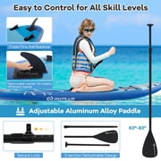 Goplus 10' Inflatable SUP Board, Portable Paddle Board with 5D rings Stand Up Paddle Board for Youth & Adult Navy