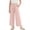 Pink, variant on Girls Wide Leg Pants Solid Casual Loose Mountain Style Trousers for Summer with Elastic Waist 1-11 Years