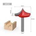thumbnail image 4 of Labymos Router Bits Groove Point Cutting Round Edge 6mm Shank 32mm Blade Diameter for Woodworking, 4 of 6
