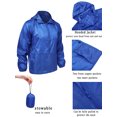 thumbnail image 6 of FALEXO Skin Jacket Men's Women's Lightweight Water Resistant Windproof Hooded Outerwear Full Zip Coat For Hiking Work Travel, 6 of 7