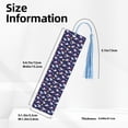 thumbnail image 3 of Kdxio Lama in Space Print Metal Tassel Bookmarks,Perfect Gift for Art Lovers and Bookworms Metal Bookmarks for Women, 3 of 8