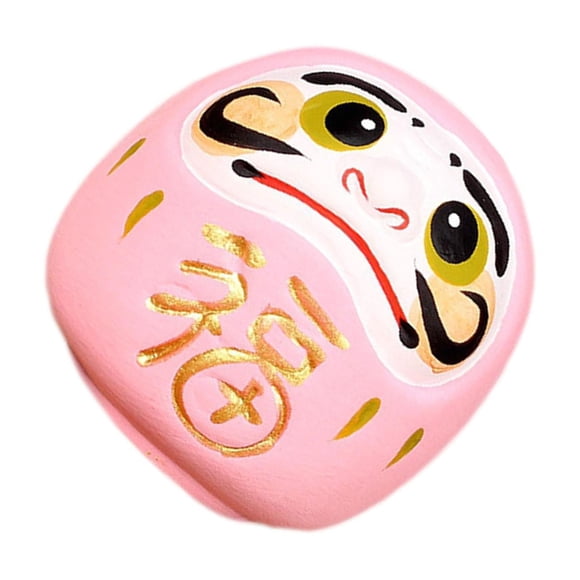 yingyy Japanese Ceramic Daruma Doll Adorable Japan Style Desk Figurine For Living Room Decor Cafe Bedroom