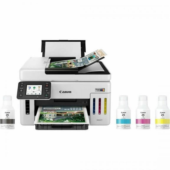 Canon GX6120 Wired & Wireless MegaTank Inkjet Multifunction Printer - Color (6882c002)