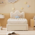 thumbnail image 3 of Bingirl MDF + Sponge + LED Soft Pack Bed Frame - Elegant Design, Comfortable Cushioning, Durable Construction, Stylish Appearance, 3 of 4
