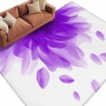 thumbnail image 2 of 5'x8' Area Rugs, Modern Purple Indoor Outdoor Area Rug for Living Room Bedroom, Gradient Floral Abstract Bohemian White Washable Bathroom Rugs Kitchen Floor Carpet Mats Home Decor Aesthetic, 2 of 8