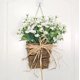 thumbnail image 3 of Farmhouse Cottage Garland Artificial Flower Wreath Spring Summer Wildflowers Door Hanging Basket Wreath Pink Berry Hanger Wreath, 3 of 5