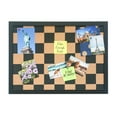 thumbnail image 2 of Pen+Gear Checkered Cork Board, Black Wooden Frame, 17" x 23, 2 of 6