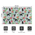 thumbnail image 5 of Boston Terriers and Pioneer Flower Door Rugs,Washable Non Slip Door Mats Indoor,Decorative Door Mats,Entry Mat Indoor for Entrance,Bedroom,Kitchen,Bathroom,17"x30", 5 of 6