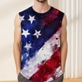 thumbnail image 4 of GIPQJK 4th Of July Men's Tank Tops Usa Flag Sleeveless Tops 2025 Trendy Patriotic Crew Neck Muscle Tank Tops with Independence Day,Wine 2XL, 4 of 4
