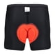 thumbnail image 1 of Culote de ciclismo acolchado, ropa interior ajustada con relleno de gel, maillot corto de ciclismo negro Naranja s, 1 of 9