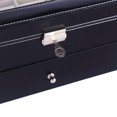 thumbnail image 2 of Ktaxon Large 20 Slots Leather Men Watch Storage Box Display Case Organizer Glass Top Jewelry Storage, 2 of 6