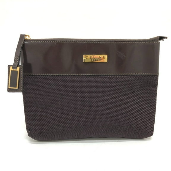 Pre-Owned CELINE Pouch Brown GoldHardware (Fair)