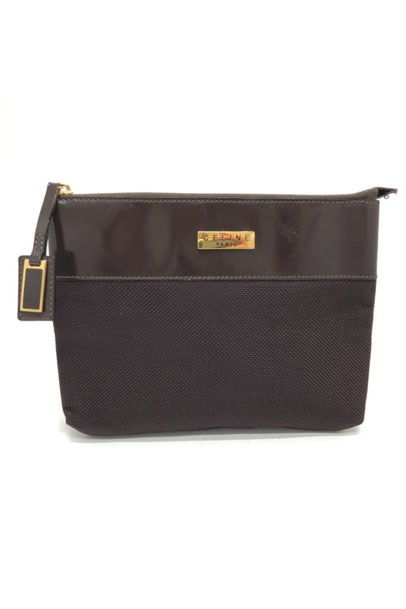 Pre-Owned CELINE Pouch Brown GoldHardware (Fair)