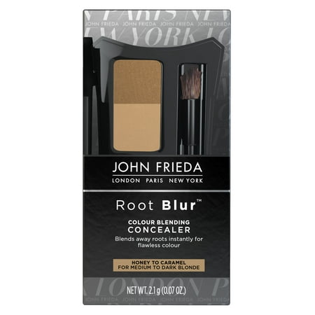 John Frieda Root Blur Root Concealer Dual Shade Mineral-pressed Powder Compact Honey to Caramel, 0.07