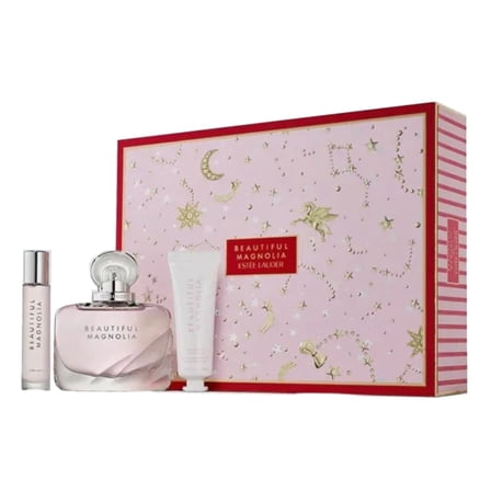 Estee Lauder Beautiful Magnolia Perfect Trio - Eau De Parfum Travel and Full Size and Hand Cream - New In Box