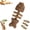 1 PCS, variant on Catnip and Silvervine Chew,Natural Fishbone Teeth Cleaning Stick,Durable Wooden Feline Tooth Care Tool for Cats