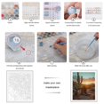 thumbnail image 3 of Paint by Numbers Kit for Adults, Sunset Desert Boots Cactus Flowers Paint by Numbers, Easy Paint by Numbers Kit for Adults Beginner, DIY Adult Paint by Number Kits on Canvas, 12x16in Home Decor, 3 of 7