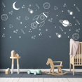 thumbnail image 2 of Calcomanía De Pared Espacial Para Guardería, Decoración Del Espacio Exterior, Calcomanía De Cohete, Decoración De Habitación De Niño, Calcomanía De Nave Espacial, Calcomanía De Pared Con Temática Espa, 2 of 5