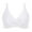 White, variant on Women Underwire Full Coverage Bikini Top Only Criss Cross Push Up Swim Crop Top Tie Back Bathing Suit(Purple,XXL)